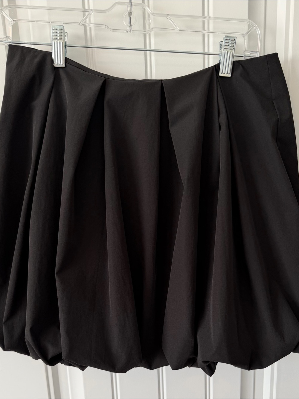 “Only” brand Black Bubble-Hem Skater Skirt
